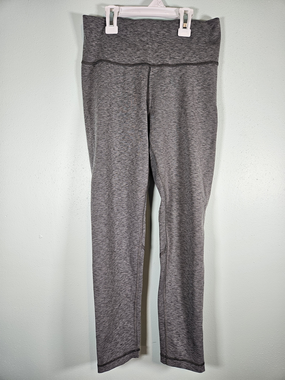 adidas Heather Gray High-Rise Workout Leggings